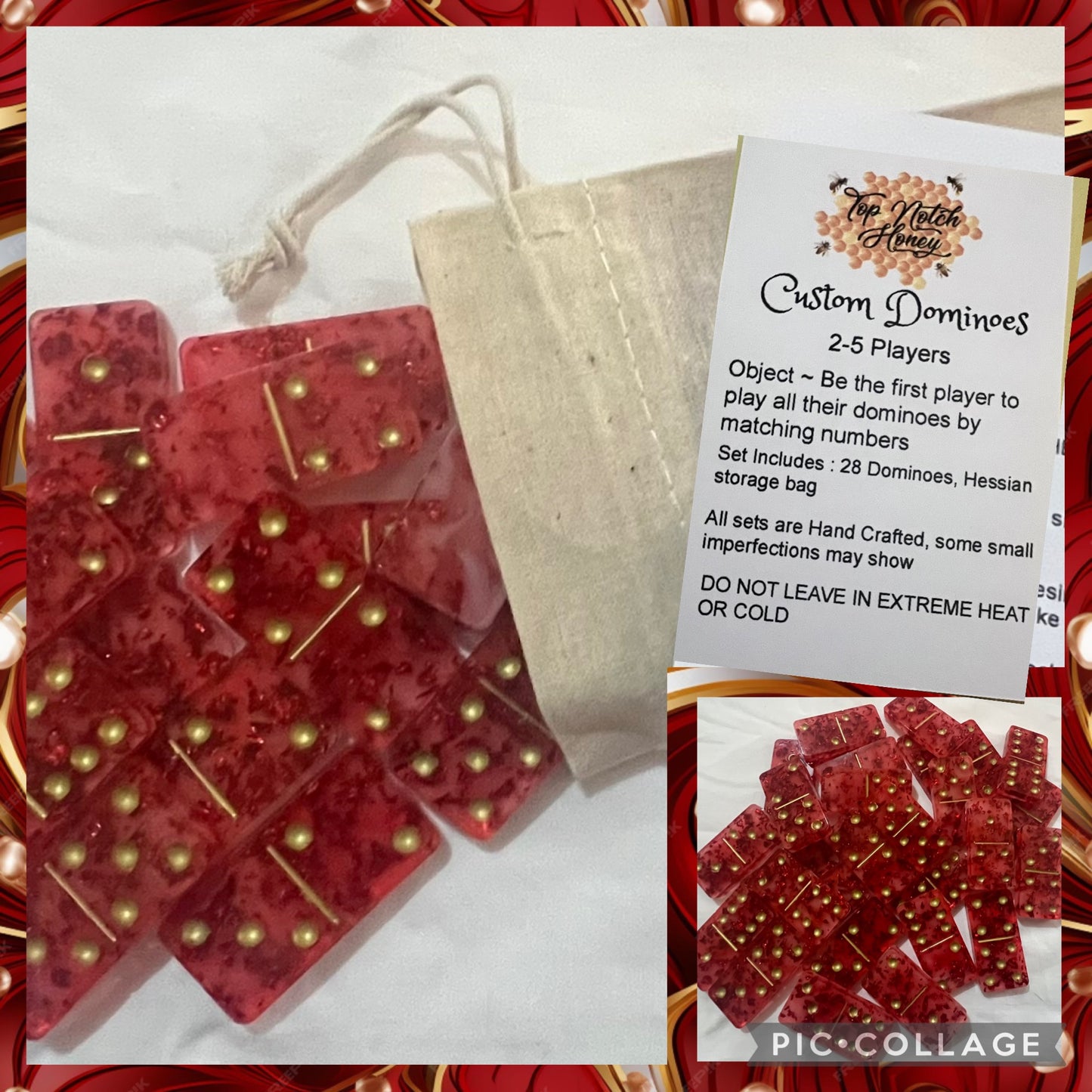 28 pce/set Resin Dominoes sets