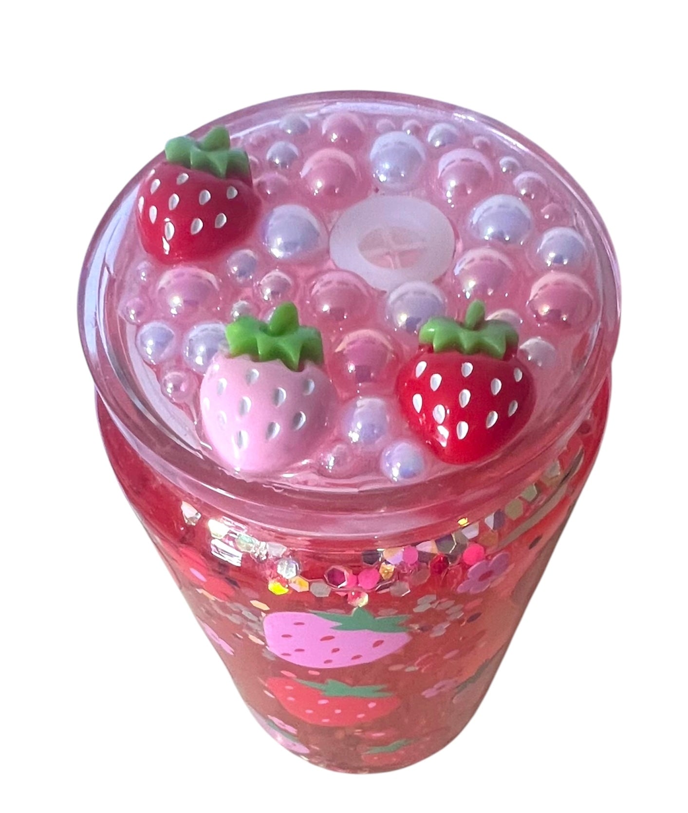 Strawberry Snow Globe Tumbler