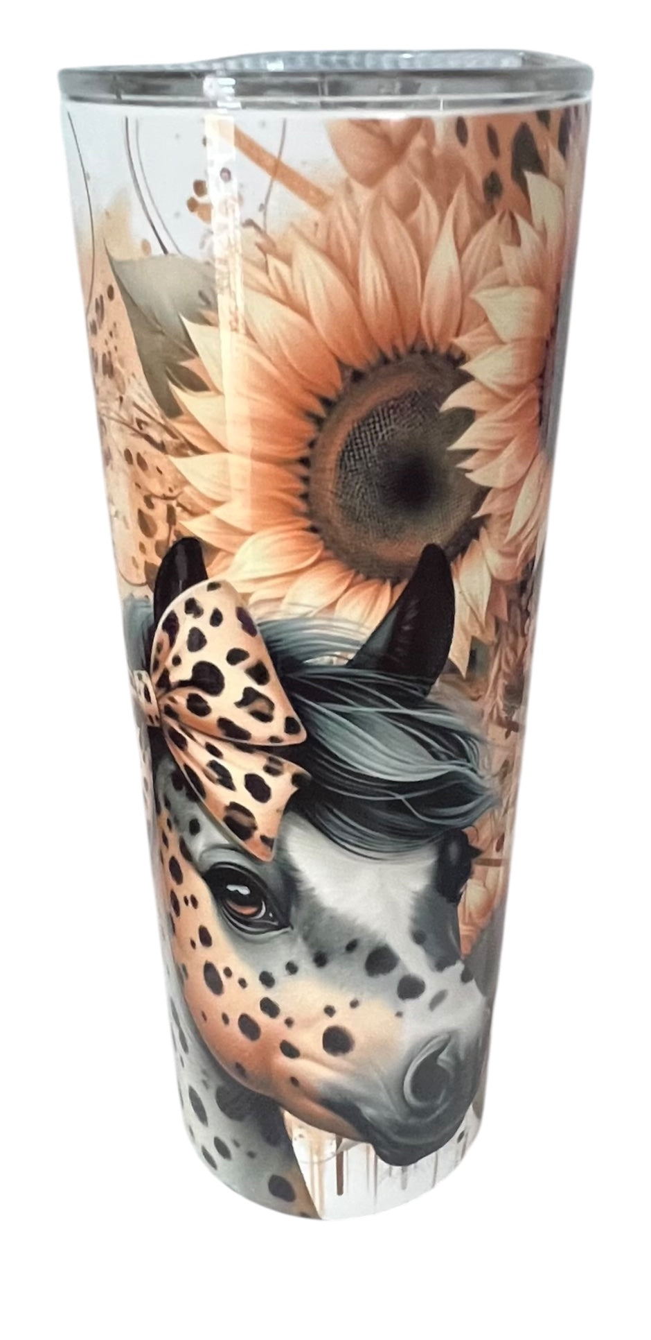 Leopard Horse Sublimation Hot Cold Drinking Tumbler