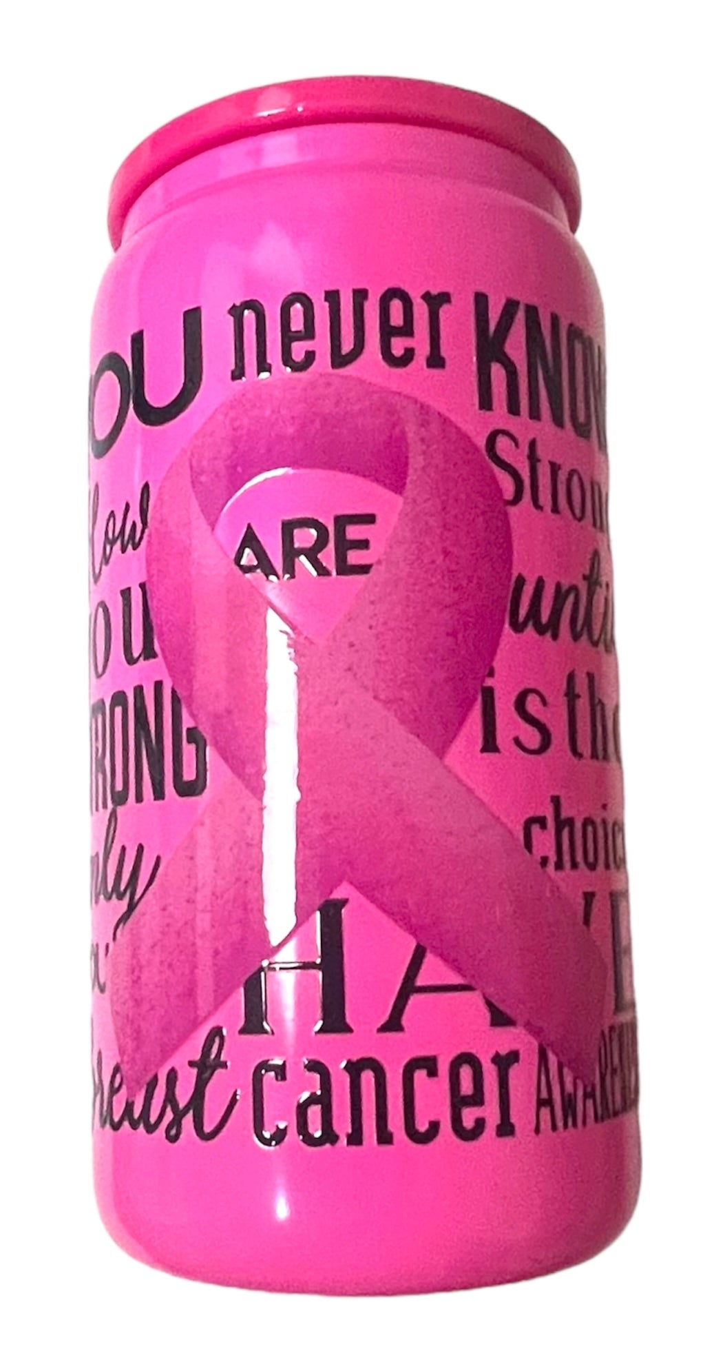 Together we fight ๐ Pink Ribbon tumbler