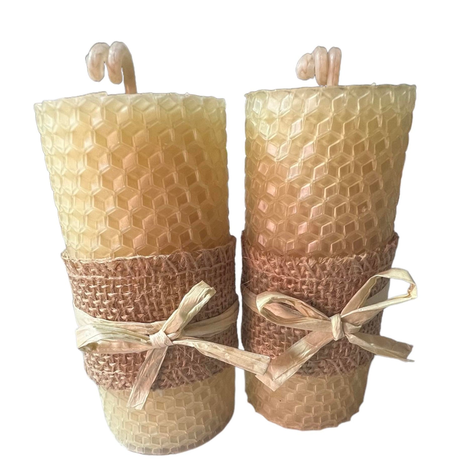 Hand Rolled Beeswax Foundation Candles