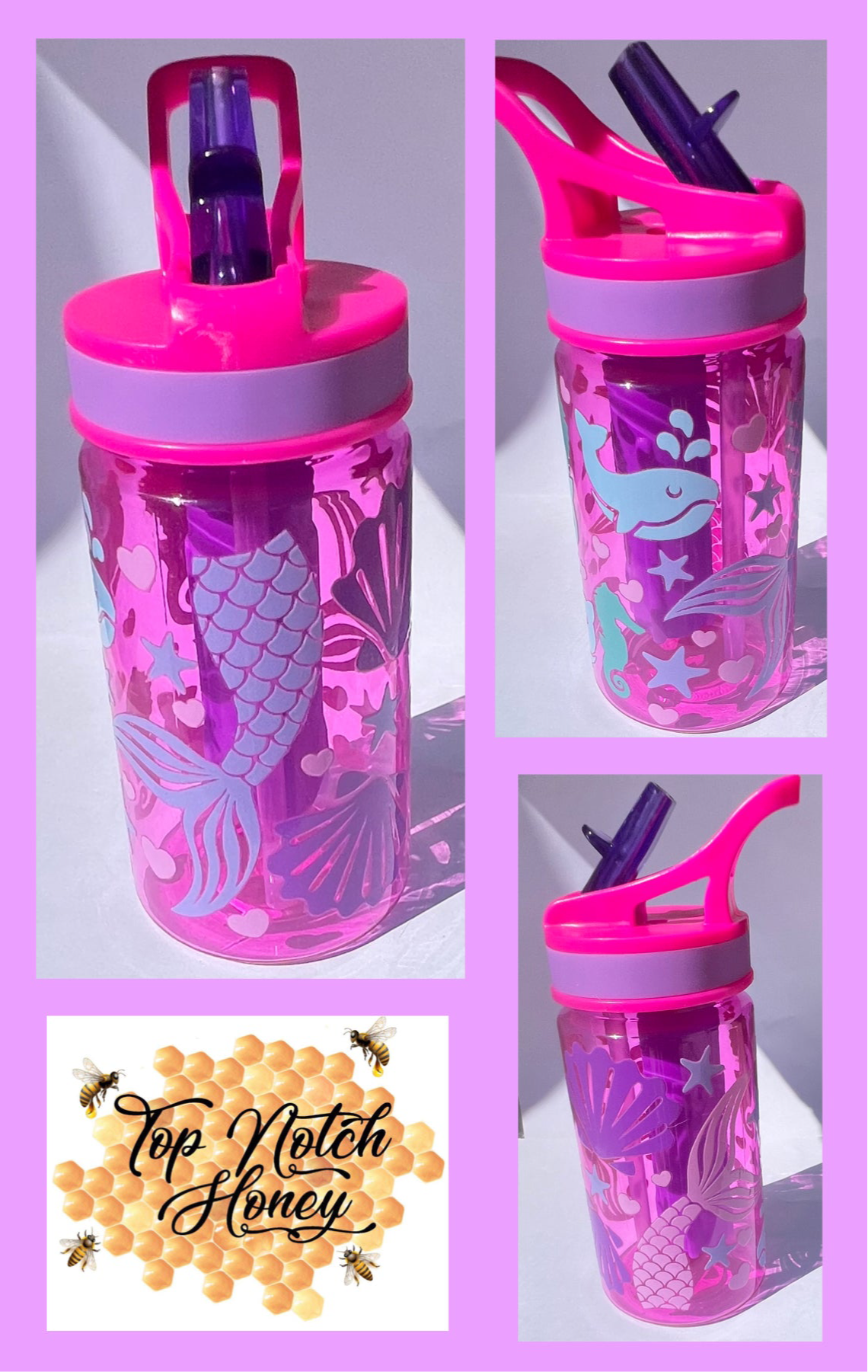 Mermaid kids drink bottle 450ml
