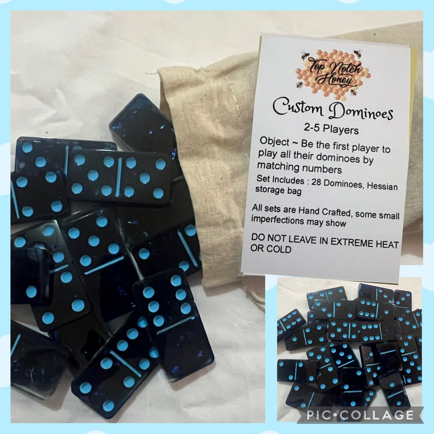 28 pce/set Resin Dominoes sets