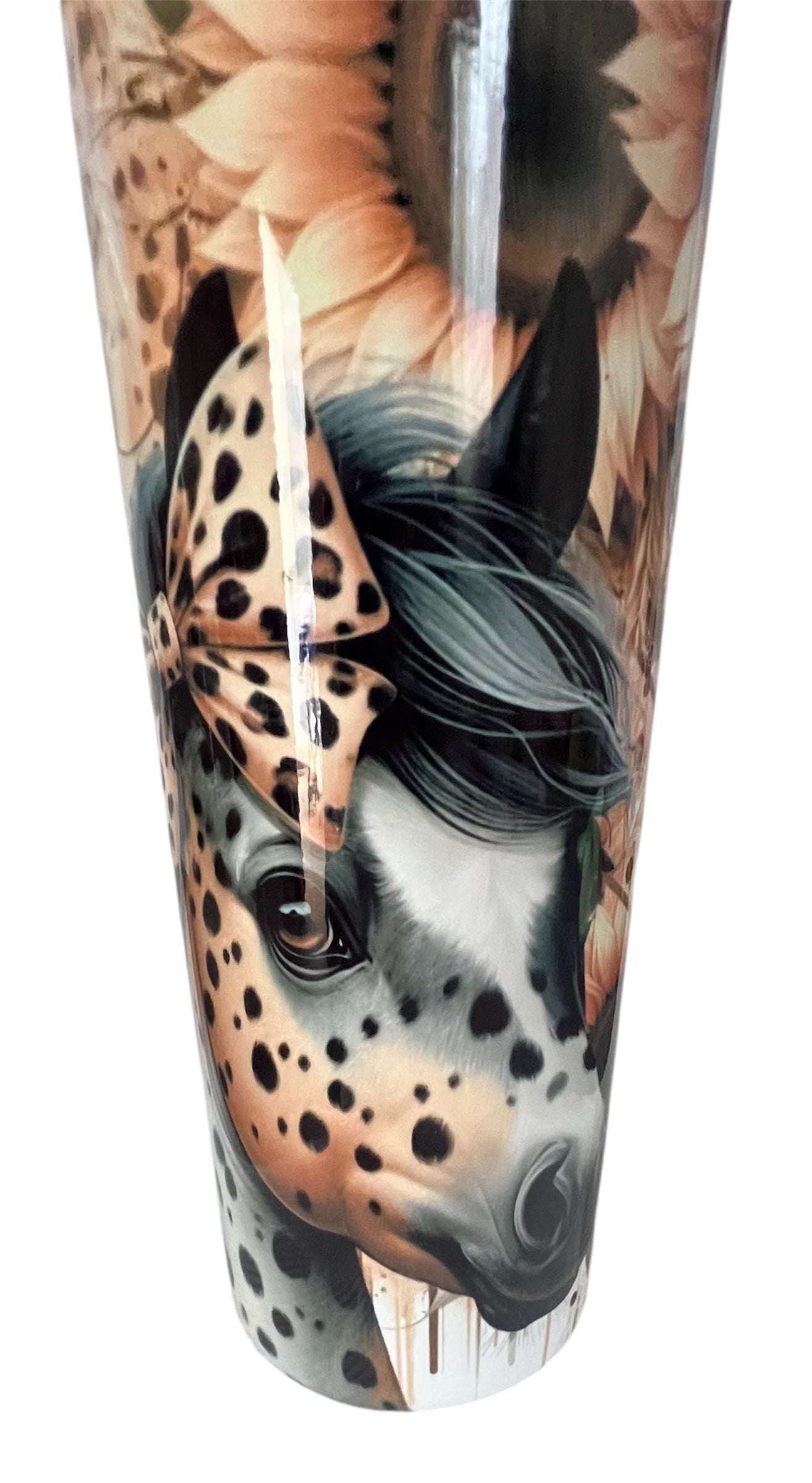 Leopard Horse Sublimation Hot Cold Drinking Tumbler