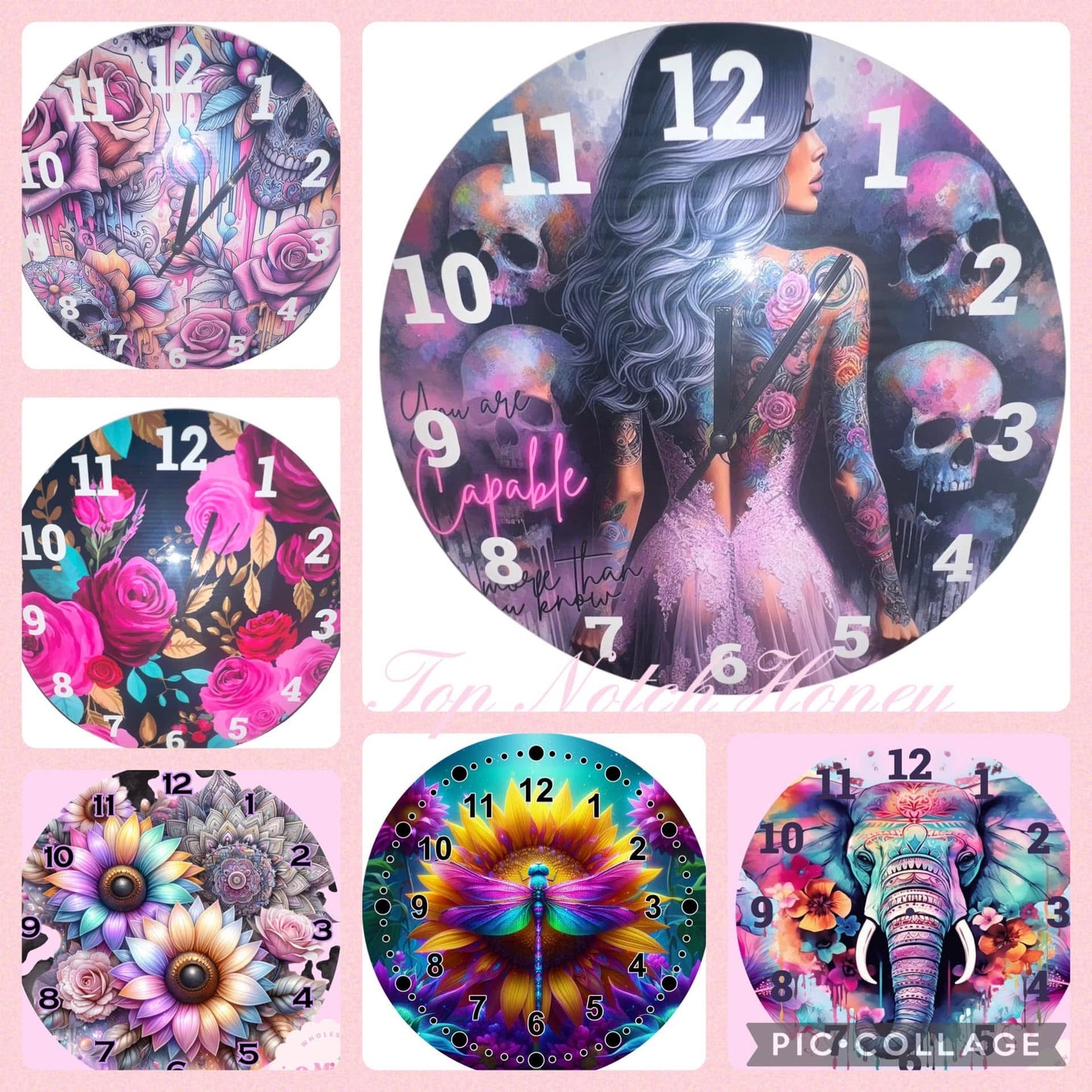 30cm Wooden Wall Clocks