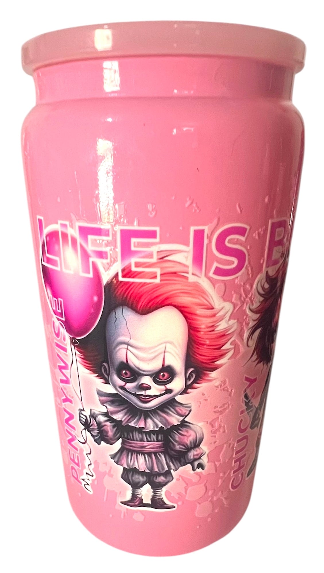 Life is Better in Pink Scary Movie Tumbler