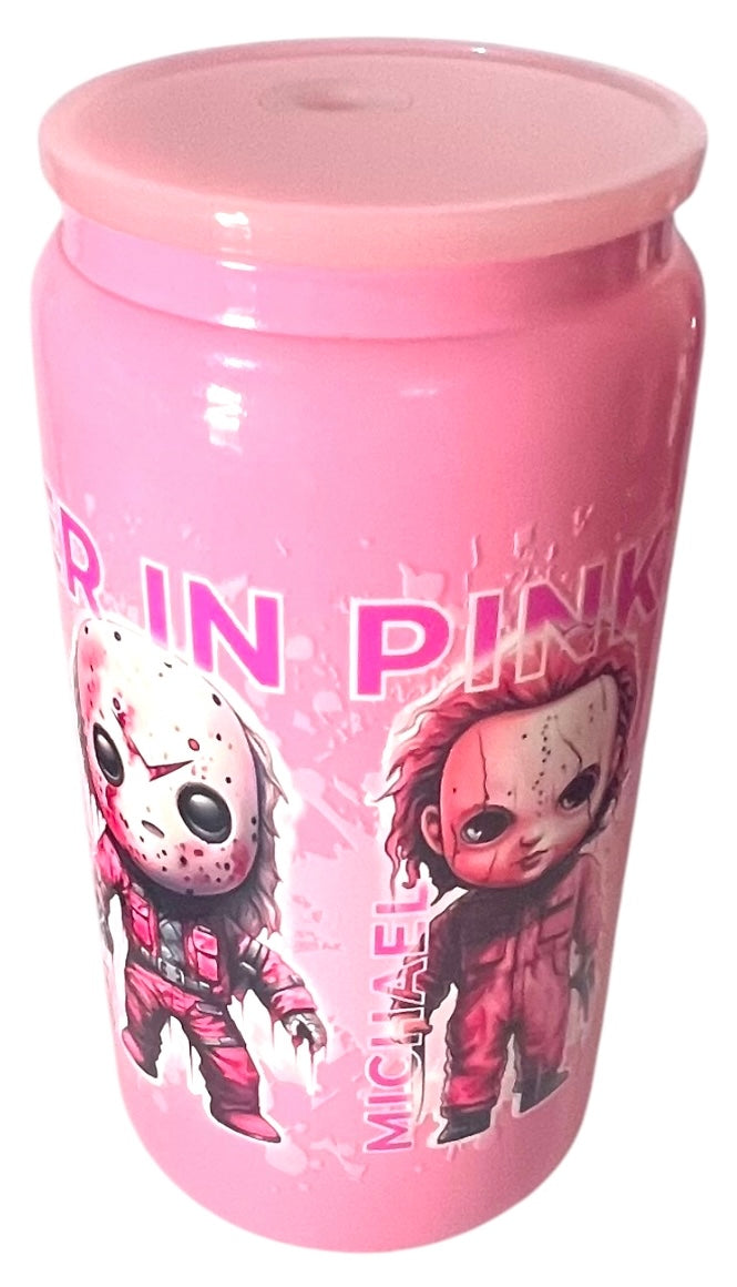 Life is Better in Pink Scary Movie Tumbler