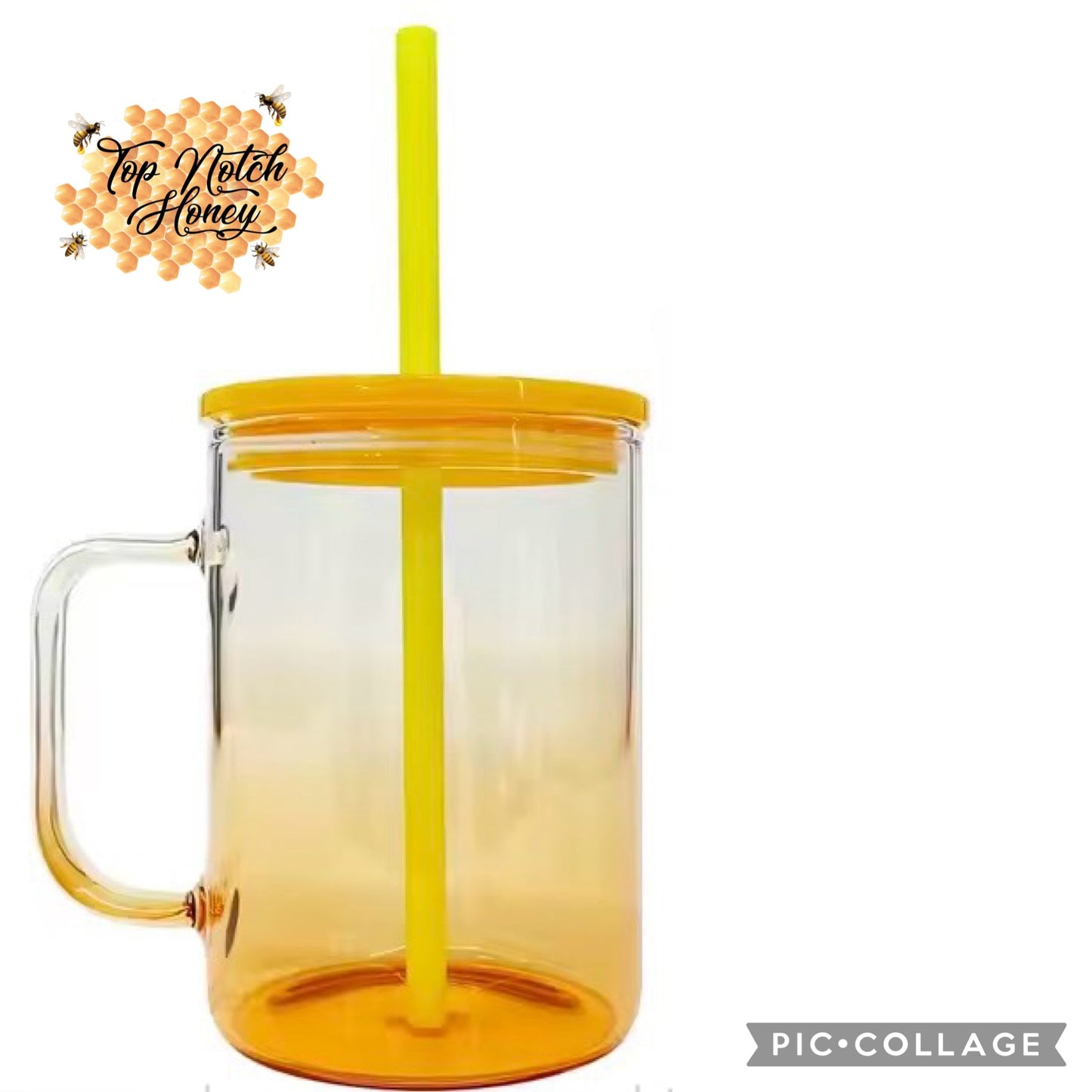 Baby Highland Cow Glass Tumbler with handle