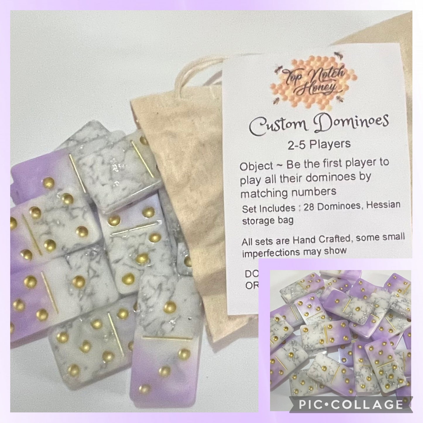 28 pce/set Resin Dominoes sets