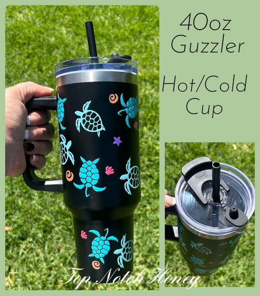 Sea Turtle 40oz Guzzler Tumbler