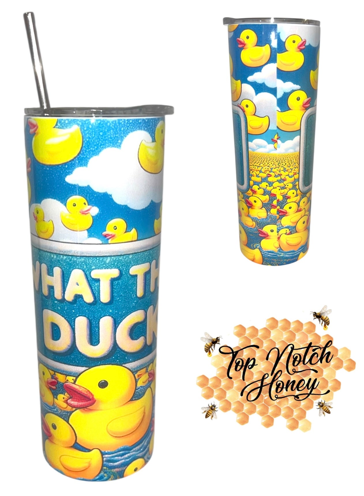 What the Duck 20oz Stainless Steel tumbler