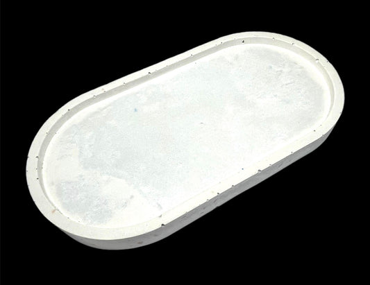 Oval Trinket Tray w/terracotta chips