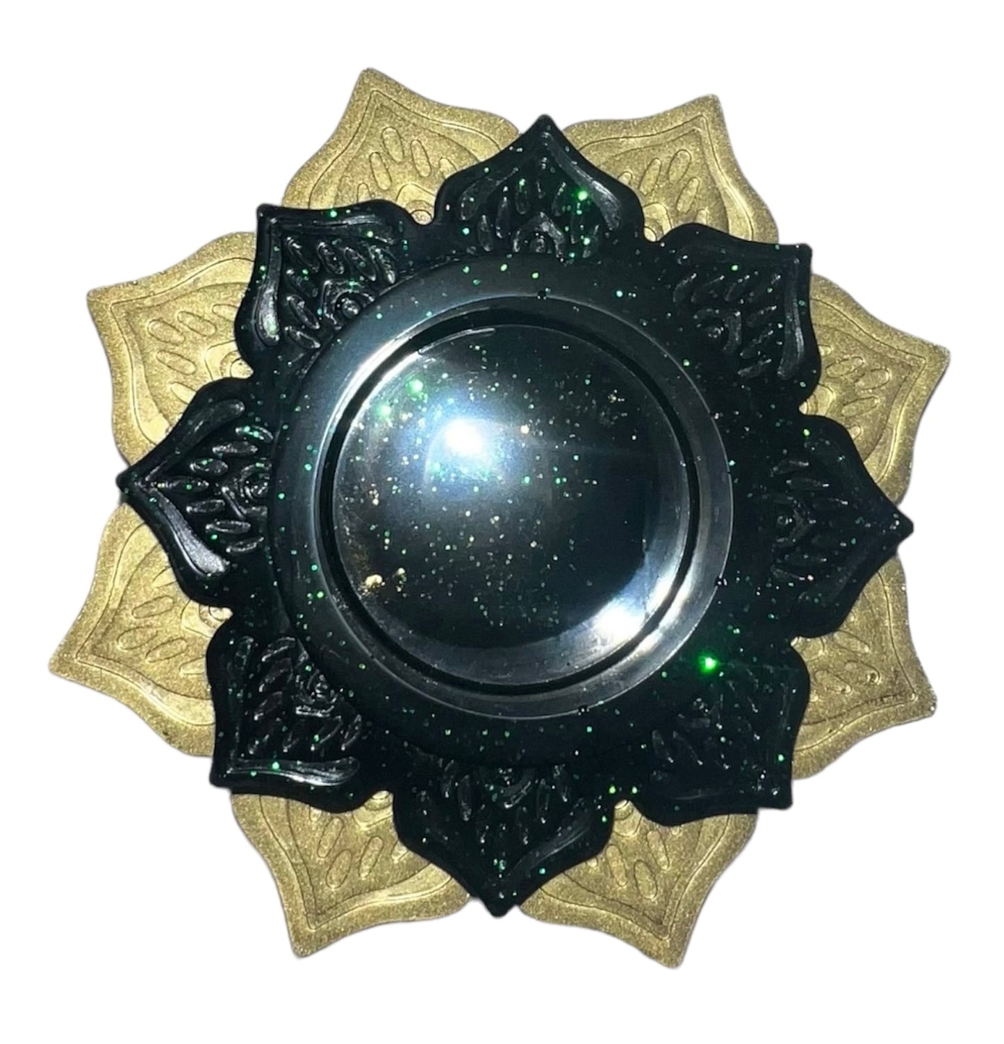 Lotus Flower Tea-light Holder with 6 beeswax tea lights