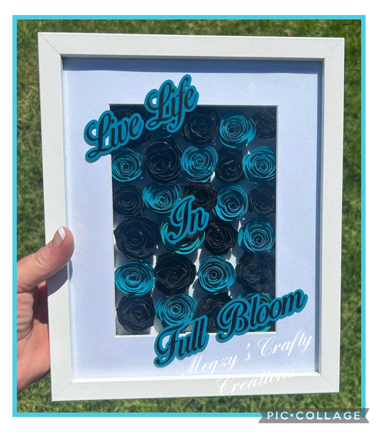 LIVE LIVE IN FULL BLOOM SHADOW BOX FRAME
